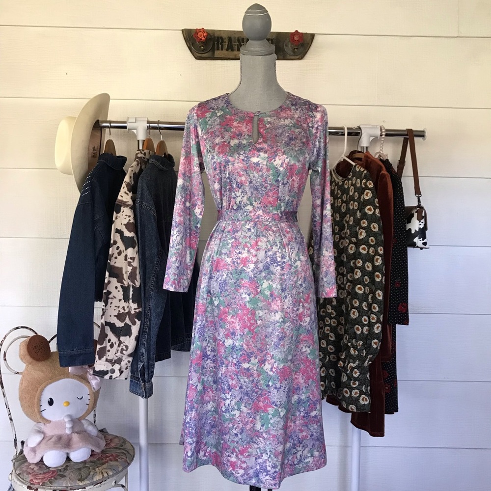 Handmade Long Sleeve Girly Midi Dress